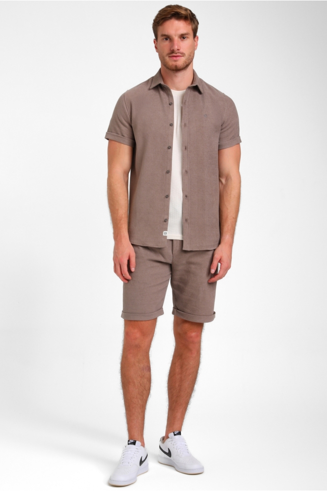 WAFFLE SHIRT 335936 5997 desert taupe